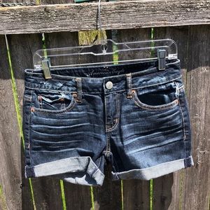 High Waisted American Eagle Denim Shorts